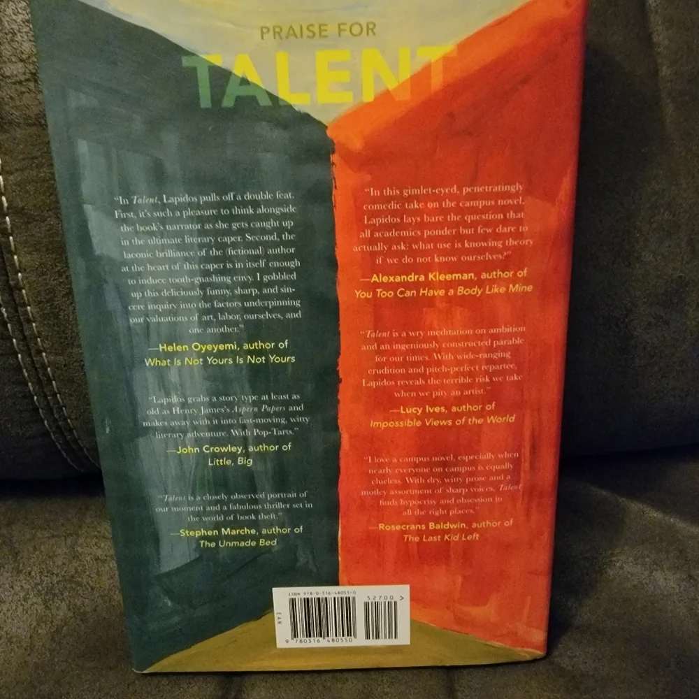 Talent A Novel by:‎ Juliet Lapidos